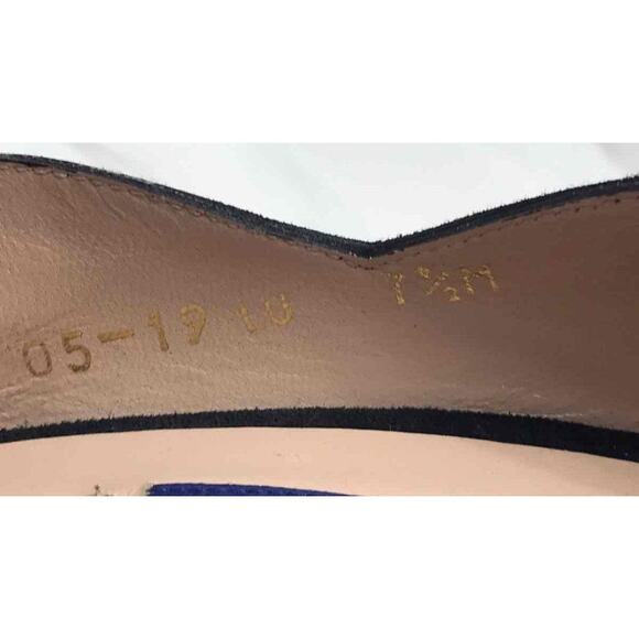 Stuart Weitzman suede scalloped pumps black size 7.5 - Picture 10 of 11